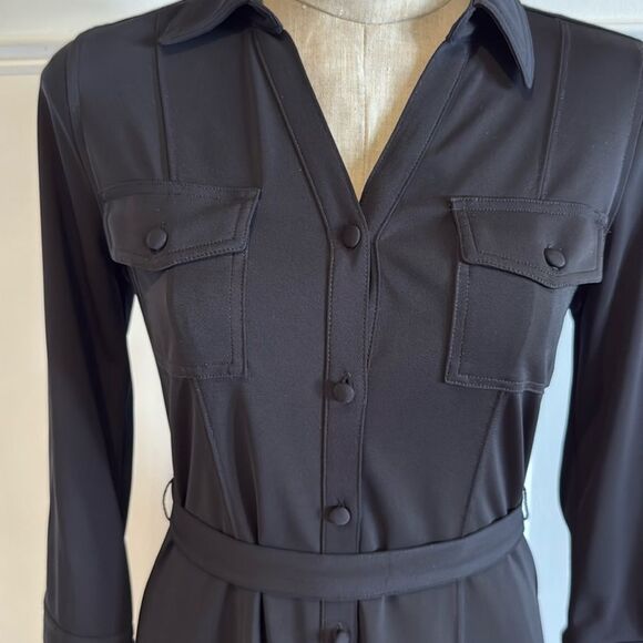 Talbots 3/4 Sleeve Button Down Collared Shirt Dress Size S - Picture 4 of 7